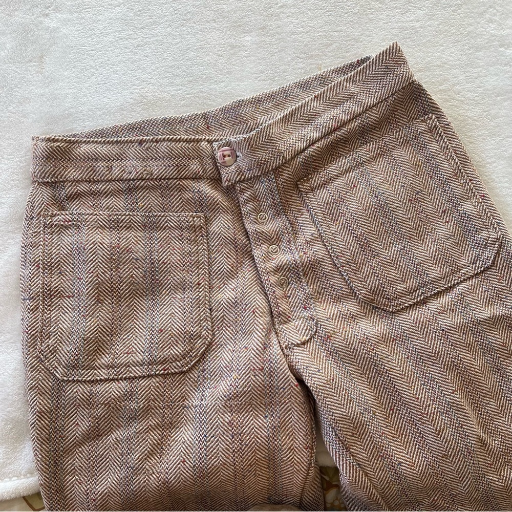 Vintage Y2K Low Rise Tweed Plaid Trousers - Picture 5 of 9